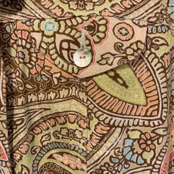 Ruby Rd Floral Fun Print Jacket women's size 16 Bright colors button front - Picture 7 of 8